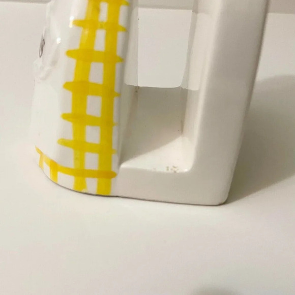 Vintage  Ceramic Napkin Holder Girl Lady Yellow Dress Praying Japan - Picture 15 of 16